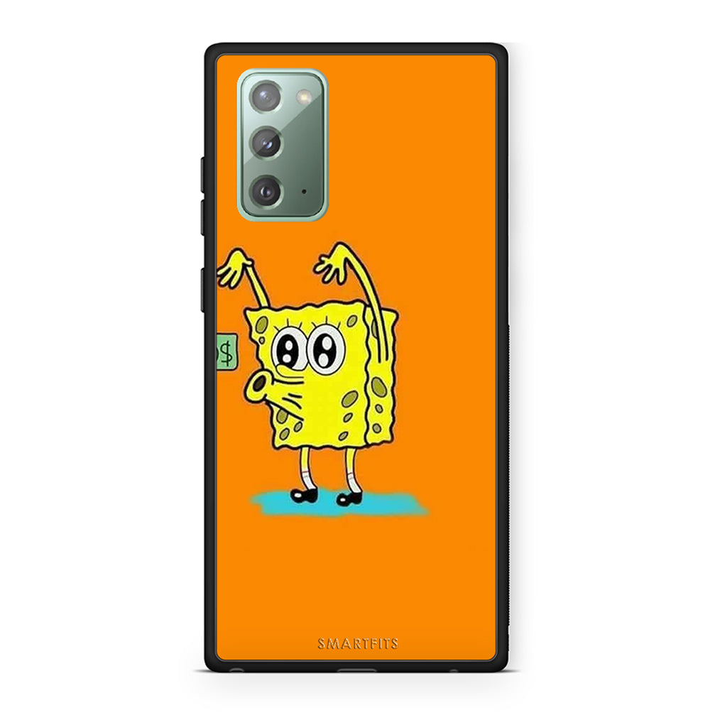Samsung Note 20 No Money 2 Θήκη Αγίου Βαλεντίνου από τη Smartfits με σχέδιο στο πίσω μέρος και μαύρο περίβλημα | Smartphone case with colorful back and black bezels by Smartfits