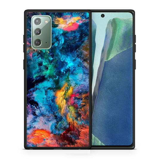 Θήκη Samsung Note 20 Crayola Paint από τη Smartfits με σχέδιο στο πίσω μέρος και μαύρο περίβλημα | Samsung Note 20 Crayola Paint case with colorful back and black bezels