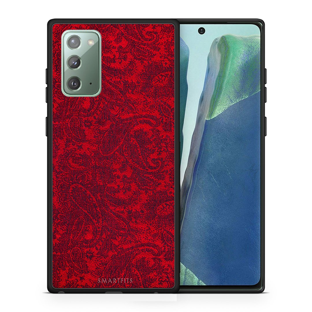Θήκη Samsung Note 20 Paisley Cashmere από τη Smartfits με σχέδιο στο πίσω μέρος και μαύρο περίβλημα | Samsung Note 20 Paisley Cashmere case with colorful back and black bezels