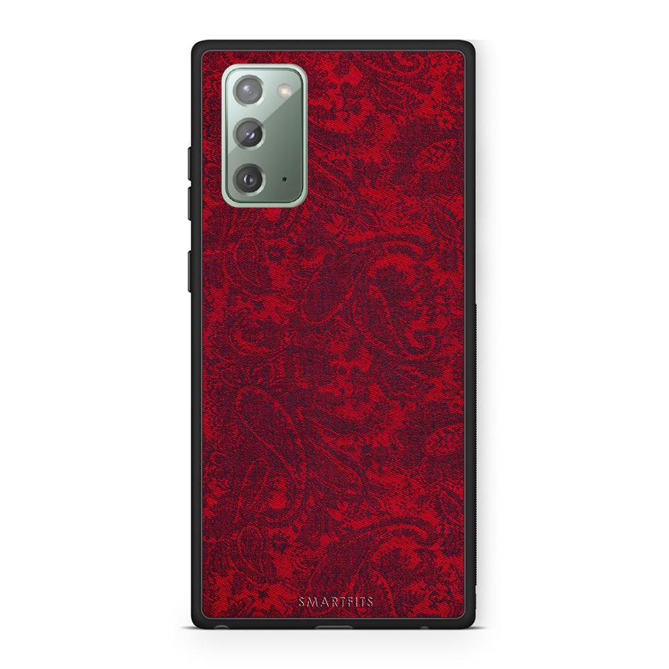 Samsung Note 20 Paisley Cashmere θήκη από τη Smartfits με σχέδιο στο πίσω μέρος και μαύρο περίβλημα | Smartphone case with colorful back and black bezels by Smartfits