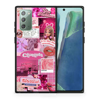 Thumbnail for Θήκη Αγίου Βαλεντίνου Samsung Note 20 Pink Love από τη Smartfits με σχέδιο στο πίσω μέρος και μαύρο περίβλημα | Samsung Note 20 Pink Love case with colorful back and black bezels