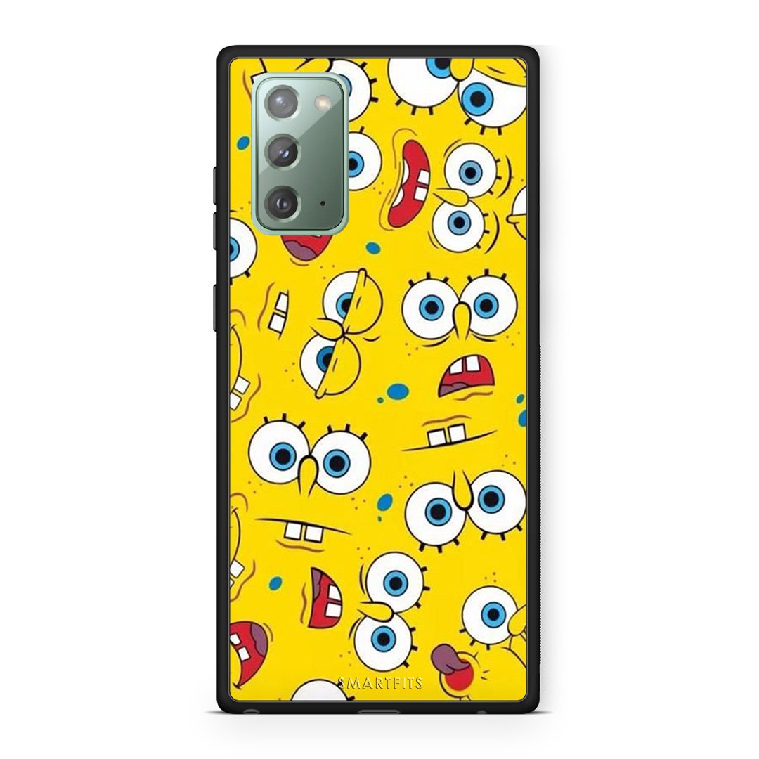 4 - Samsung Note 20 Sponge PopArt case, cover, bumper