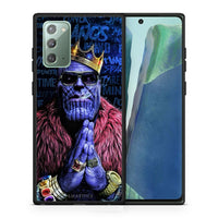 Thumbnail for Θήκη Samsung Note 20 Thanos PopArt από τη Smartfits με σχέδιο στο πίσω μέρος και μαύρο περίβλημα | Samsung Note 20 Thanos PopArt case with colorful back and black bezels