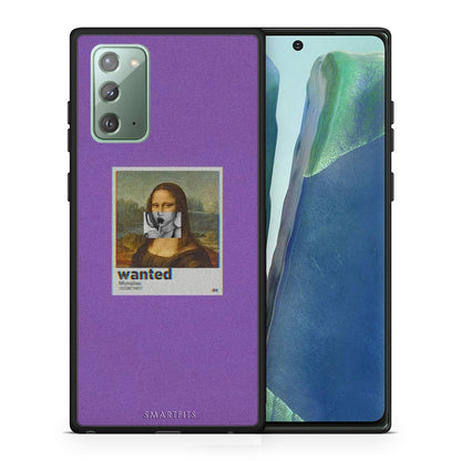 Θήκη Samsung Note 20 Monalisa Popart από τη Smartfits με σχέδιο στο πίσω μέρος και μαύρο περίβλημα | Samsung Note 20 Monalisa Popart case with colorful back and black bezels