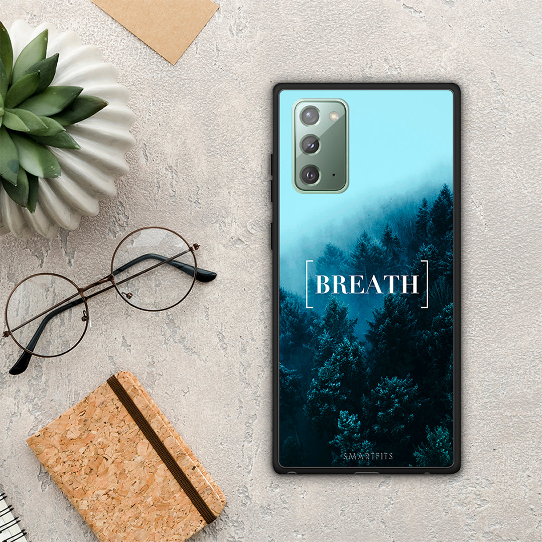 Quote Breath - Samsung Galaxy Note 20 θήκη