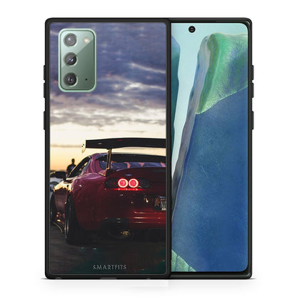 Θήκη Samsung Note 20 Racing Supra από τη Smartfits με σχέδιο στο πίσω μέρος και μαύρο περίβλημα | Samsung Note 20 Racing Supra case with colorful back and black bezels