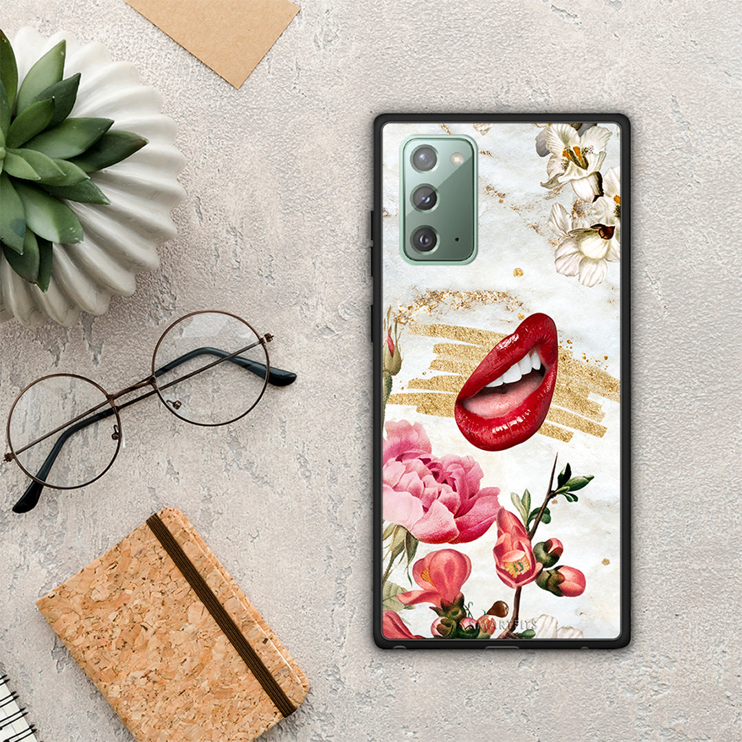 Red Lips - Samsung Galaxy Note 20 θήκη