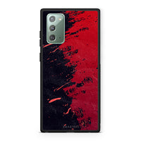 Thumbnail for Samsung Note 20 Red Paint Θήκη Αγίου Βαλεντίνου από τη Smartfits με σχέδιο στο πίσω μέρος και μαύρο περίβλημα | Smartphone case with colorful back and black bezels by Smartfits