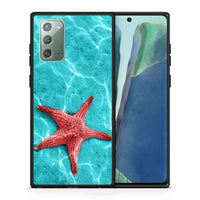 Thumbnail for Θήκη Samsung Note 20 Red Starfish από τη Smartfits με σχέδιο στο πίσω μέρος και μαύρο περίβλημα | Samsung Note 20 Red Starfish case with colorful back and black bezels