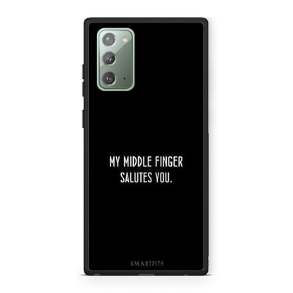 Samsung Note 20 Salute θήκη από τη Smartfits με σχέδιο στο πίσω μέρος και μαύρο περίβλημα | Smartphone case with colorful back and black bezels by Smartfits