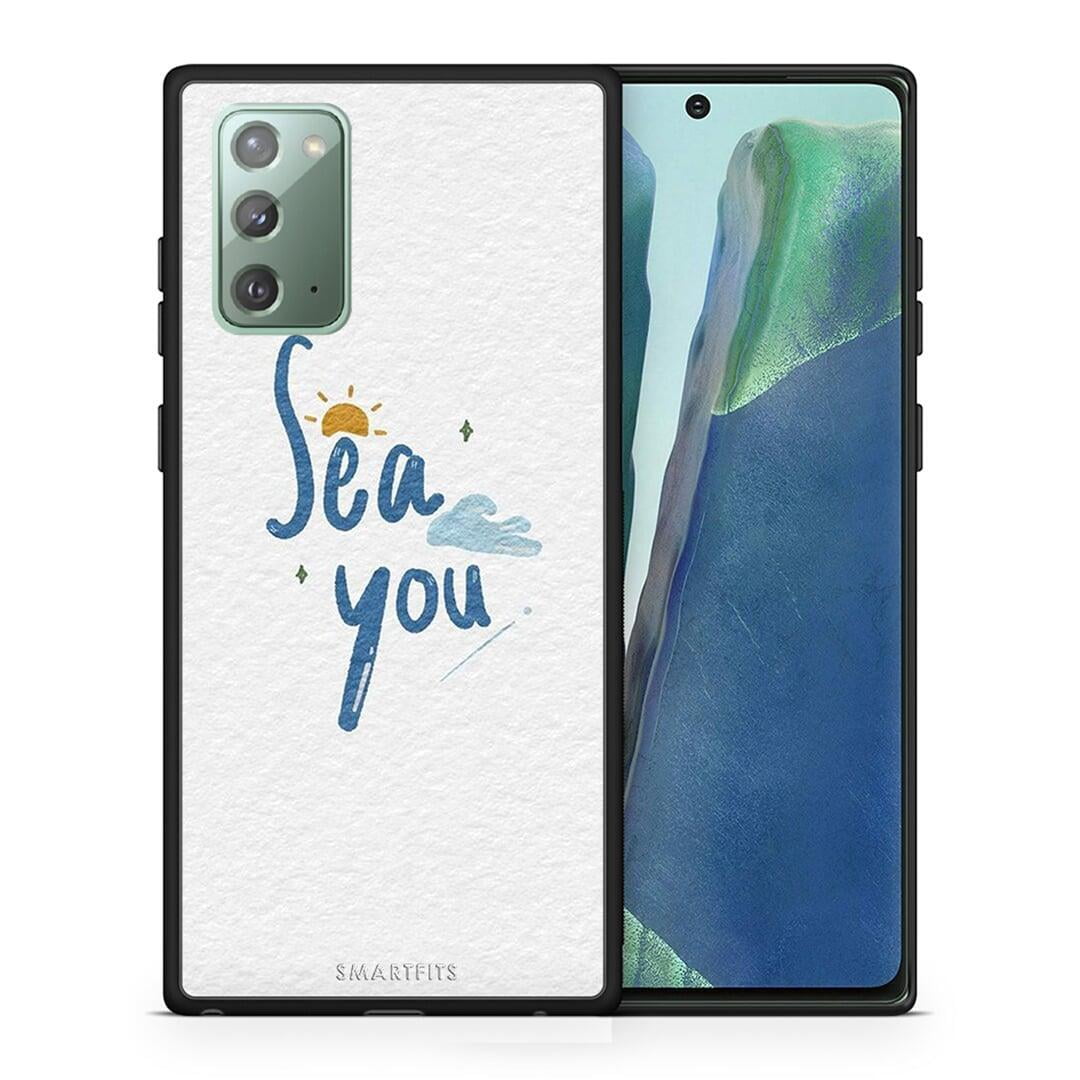 Θήκη Samsung Note 20 Sea You από τη Smartfits με σχέδιο στο πίσω μέρος και μαύρο περίβλημα | Samsung Note 20 Sea You case with colorful back and black bezels