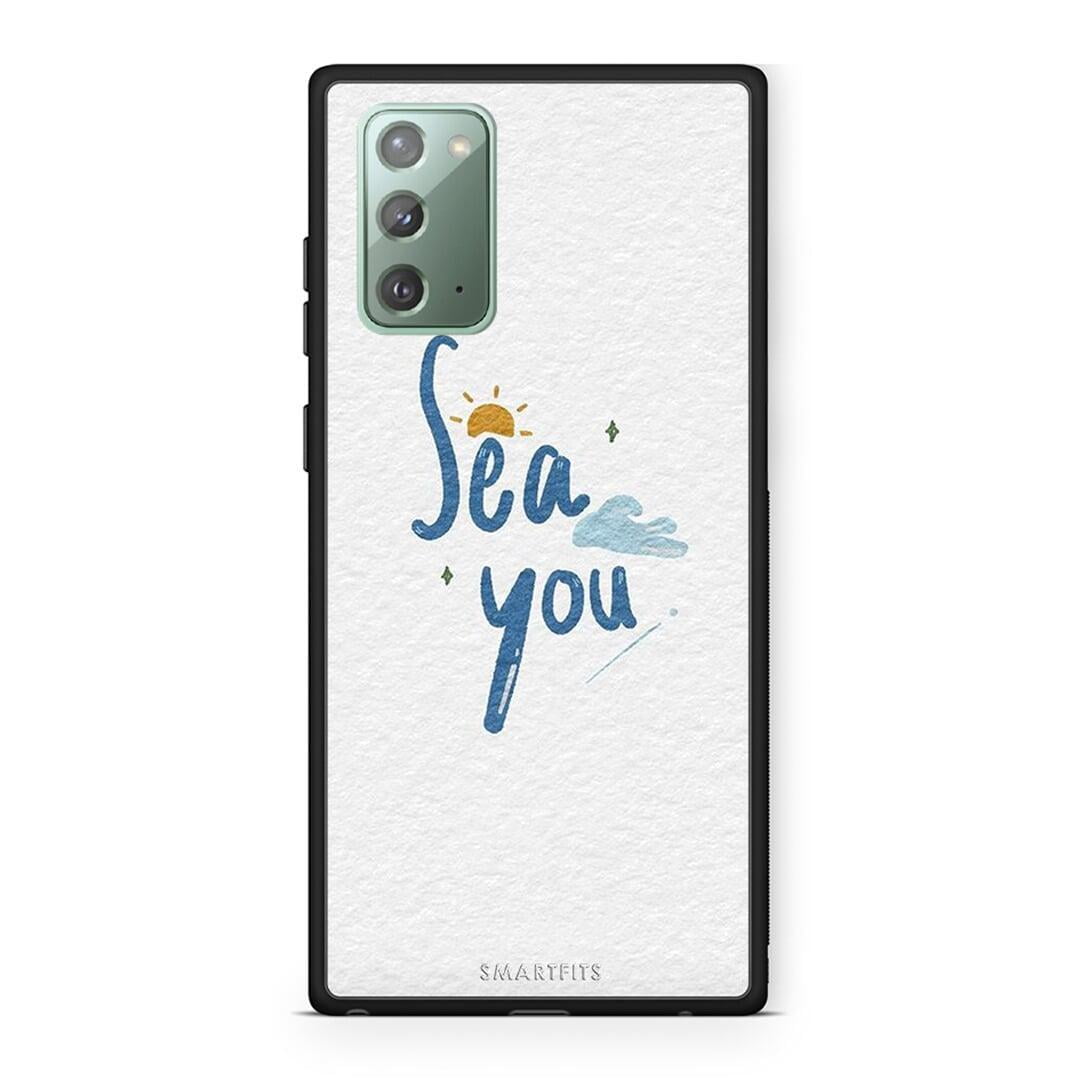 Samsung Note 20 Sea You Θήκη από τη Smartfits με σχέδιο στο πίσω μέρος και μαύρο περίβλημα | Smartphone case with colorful back and black bezels by Smartfits