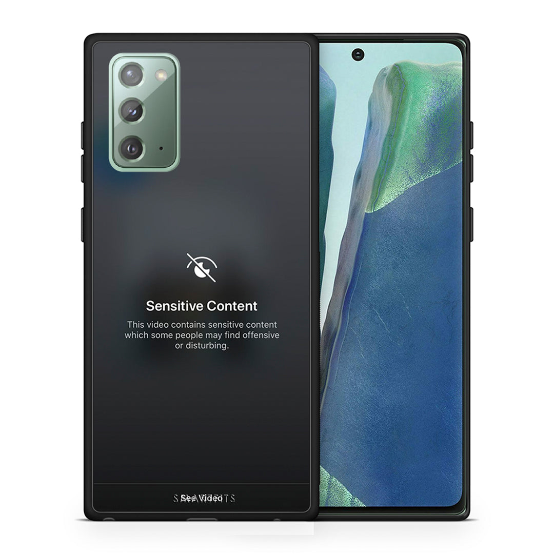 Θήκη Samsung Note 20 Sensitive Content από τη Smartfits με σχέδιο στο πίσω μέρος και μαύρο περίβλημα | Samsung Note 20 Sensitive Content case with colorful back and black bezels