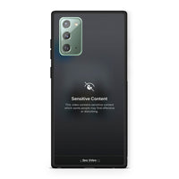 Thumbnail for Samsung Note 20 Sensitive Content θήκη από τη Smartfits με σχέδιο στο πίσω μέρος και μαύρο περίβλημα | Smartphone case with colorful back and black bezels by Smartfits