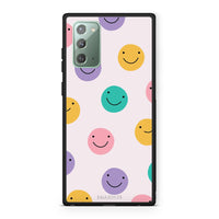 Thumbnail for Samsung Note 20 Smiley Faces θήκη από τη Smartfits με σχέδιο στο πίσω μέρος και μαύρο περίβλημα | Smartphone case with colorful back and black bezels by Smartfits