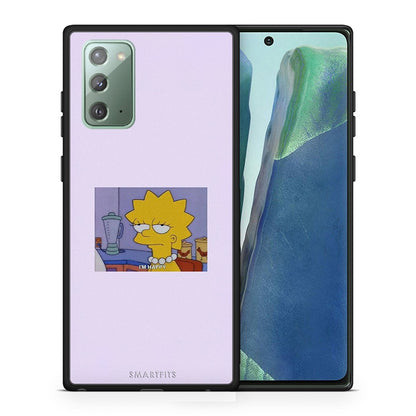 Θήκη Samsung Note 20 So Happy από τη Smartfits με σχέδιο στο πίσω μέρος και μαύρο περίβλημα | Samsung Note 20 So Happy case with colorful back and black bezels