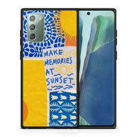 Thumbnail for Θήκη Samsung Note 20 Sunset Memories από τη Smartfits με σχέδιο στο πίσω μέρος και μαύρο περίβλημα | Samsung Note 20 Sunset Memories case with colorful back and black bezels