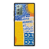 Thumbnail for Samsung Note 20 Sunset Memories Θήκη από τη Smartfits με σχέδιο στο πίσω μέρος και μαύρο περίβλημα | Smartphone case with colorful back and black bezels by Smartfits