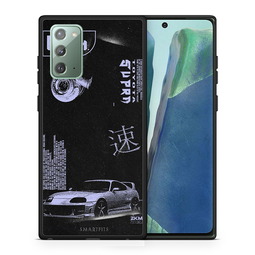Θήκη Αγίου Βαλεντίνου Samsung Note 20 Tokyo Drift από τη Smartfits με σχέδιο στο πίσω μέρος και μαύρο περίβλημα | Samsung Note 20 Tokyo Drift case with colorful back and black bezels