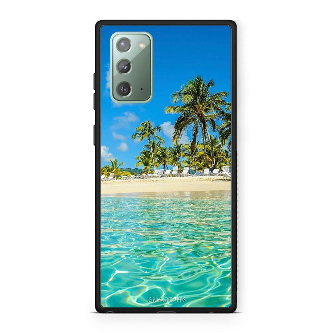 Samsung Note 20 Tropical Vibes Θήκη από τη Smartfits με σχέδιο στο πίσω μέρος και μαύρο περίβλημα | Smartphone case with colorful back and black bezels by Smartfits