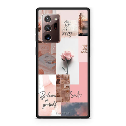 Samsung Note 20 Ultra Aesthetic Collage θήκη από τη Smartfits με σχέδιο στο πίσω μέρος και μαύρο περίβλημα | Smartphone case with colorful back and black bezels by Smartfits