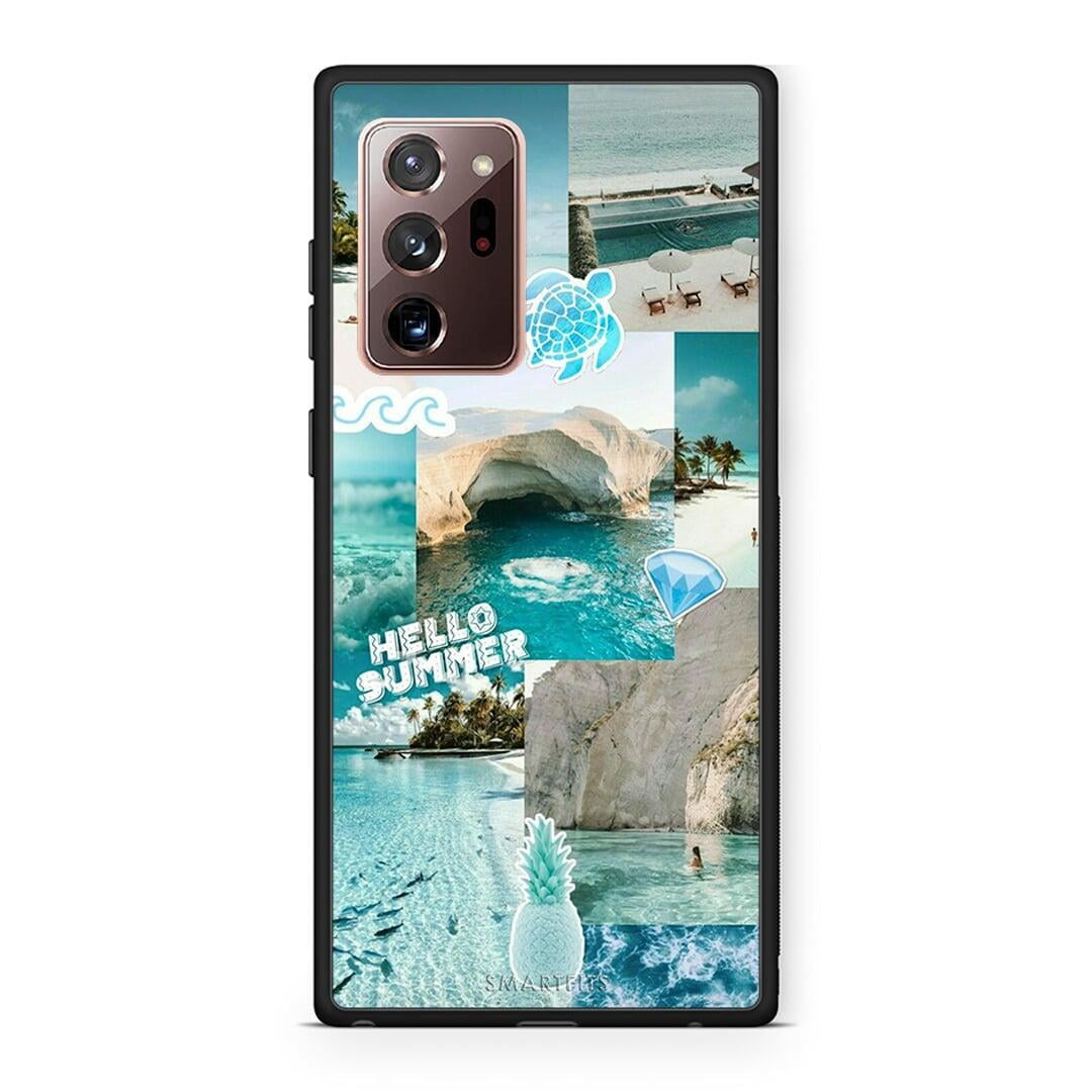 Samsung Note 20 Ultra Aesthetic Summer Θήκη από τη Smartfits με σχέδιο στο πίσω μέρος και μαύρο περίβλημα | Smartphone case with colorful back and black bezels by Smartfits