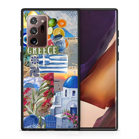 Θήκη Samsung Note 20 Ultra All Greek από τη Smartfits με σχέδιο στο πίσω μέρος και μαύρο περίβλημα | Samsung Note 20 Ultra All Greek case with colorful back and black bezels
