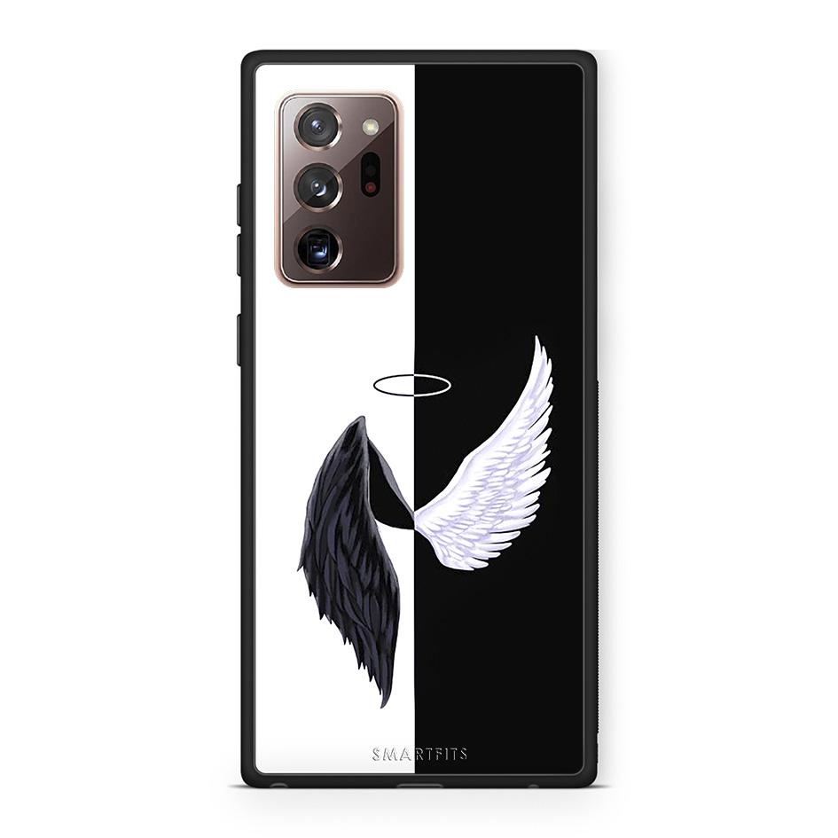 Samsung Note 20 Ultra Angels Demons θήκη από τη Smartfits με σχέδιο στο πίσω μέρος και μαύρο περίβλημα | Smartphone case with colorful back and black bezels by Smartfits