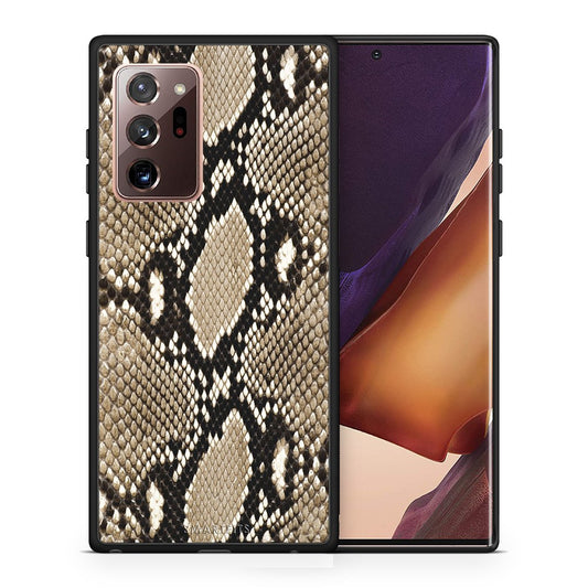 Θήκη Samsung Note 20 Ultra Fashion Snake Animal από τη Smartfits με σχέδιο στο πίσω μέρος και μαύρο περίβλημα | Samsung Note 20 Ultra Fashion Snake Animal case with colorful back and black bezels