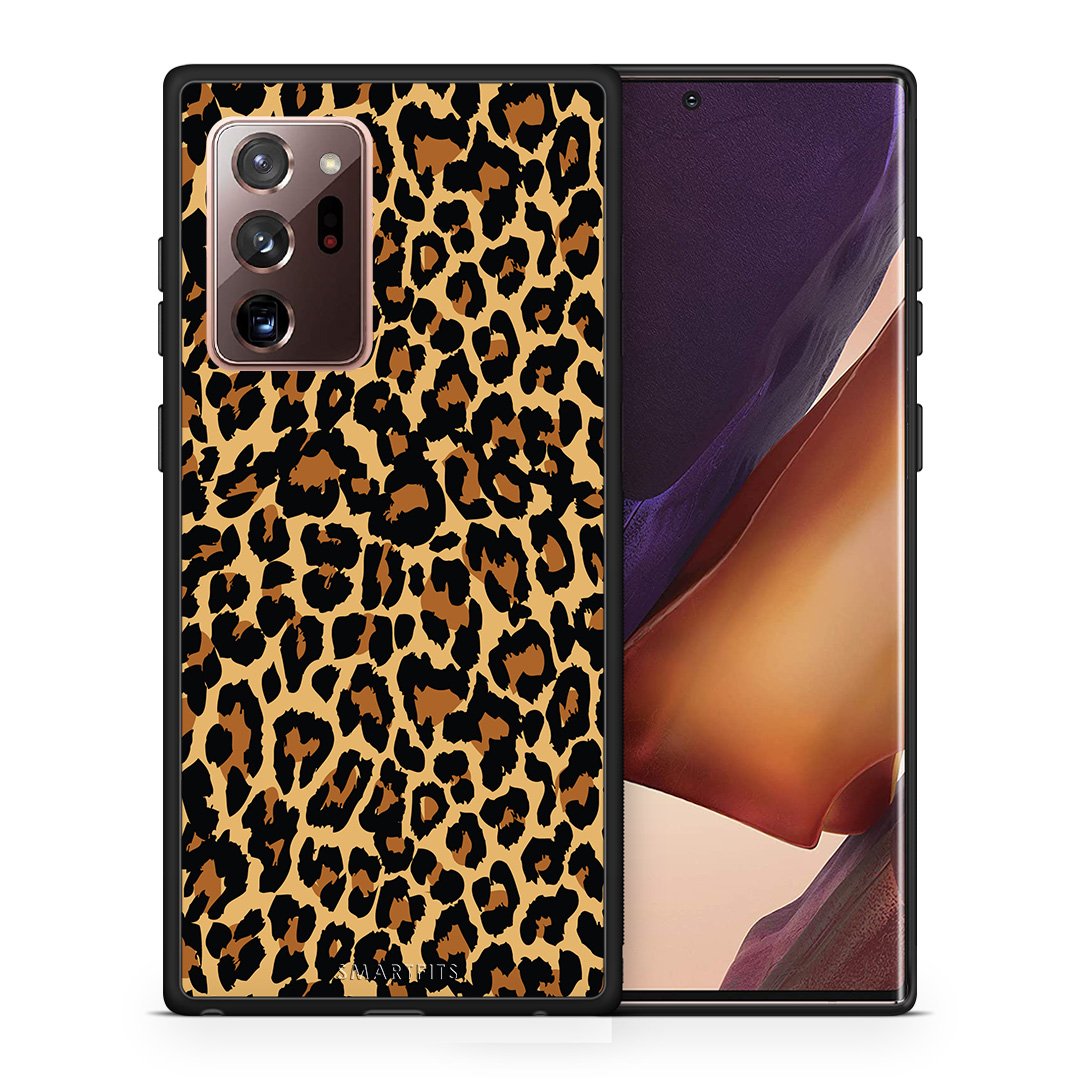 Θήκη Samsung Note 20 Ultra Leopard Animal από τη Smartfits με σχέδιο στο πίσω μέρος και μαύρο περίβλημα | Samsung Note 20 Ultra Leopard Animal case with colorful back and black bezels