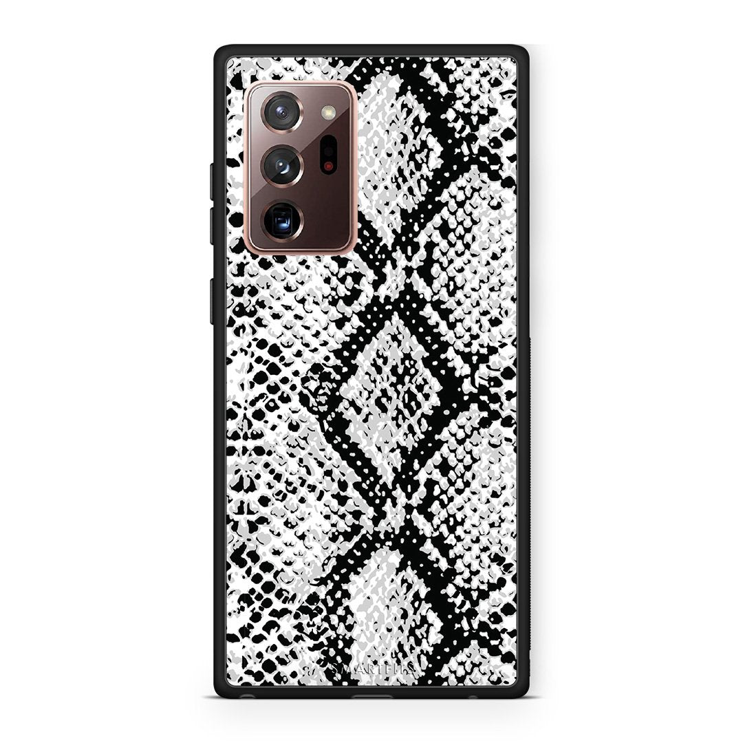 24 - Samsung Note 20 Ultra  White Snake Animal case, cover, bumper