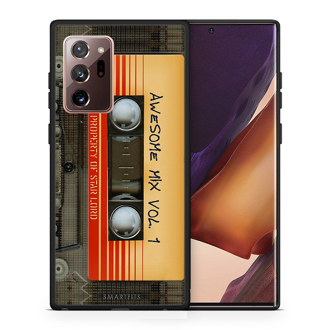 Θήκη Samsung Note 20 Ultra Awesome Mix από τη Smartfits με σχέδιο στο πίσω μέρος και μαύρο περίβλημα | Samsung Note 20 Ultra Awesome Mix case with colorful back and black bezels