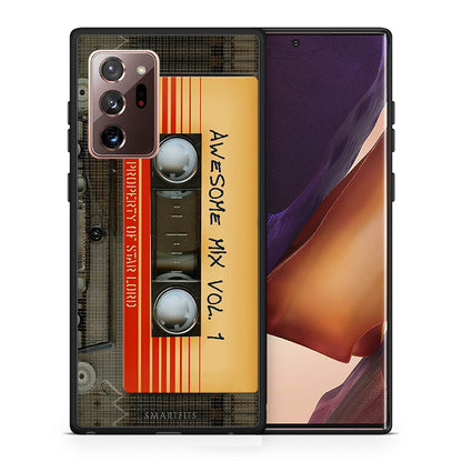 Θήκη Samsung Note 20 Ultra Awesome Mix από τη Smartfits με σχέδιο στο πίσω μέρος και μαύρο περίβλημα | Samsung Note 20 Ultra Awesome Mix case with colorful back and black bezels