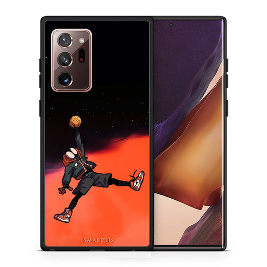Θήκη Samsung Note 20 Ultra Basketball Hero από τη Smartfits με σχέδιο στο πίσω μέρος και μαύρο περίβλημα | Samsung Note 20 Ultra Basketball Hero case with colorful back and black bezels