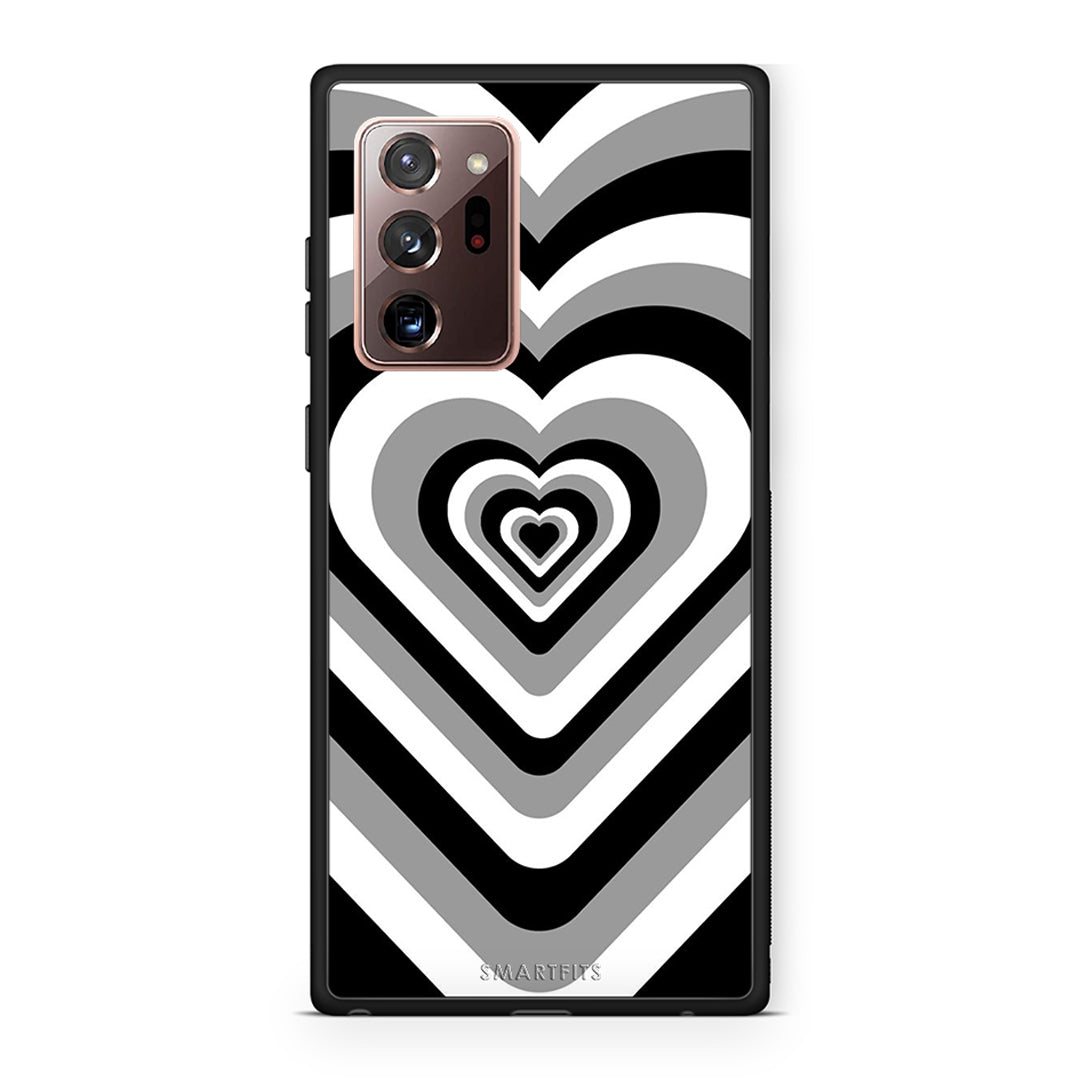 Samsung Note 20 Ultra Black Hearts θήκη από τη Smartfits με σχέδιο στο πίσω μέρος και μαύρο περίβλημα | Smartphone case with colorful back and black bezels by Smartfits
