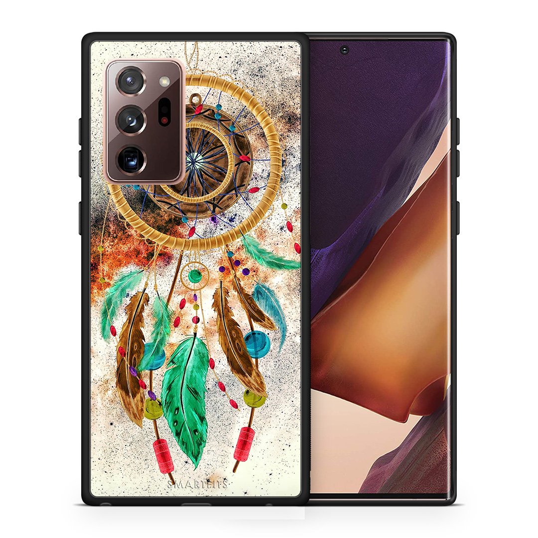 Θήκη Samsung Note 20 Ultra DreamCatcher Boho από τη Smartfits με σχέδιο στο πίσω μέρος και μαύρο περίβλημα | Samsung Note 20 Ultra DreamCatcher Boho case with colorful back and black bezels