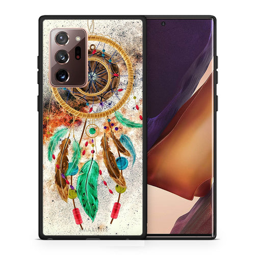 Θήκη Samsung Note 20 Ultra DreamCatcher Boho από τη Smartfits με σχέδιο στο πίσω μέρος και μαύρο περίβλημα | Samsung Note 20 Ultra DreamCatcher Boho case with colorful back and black bezels
