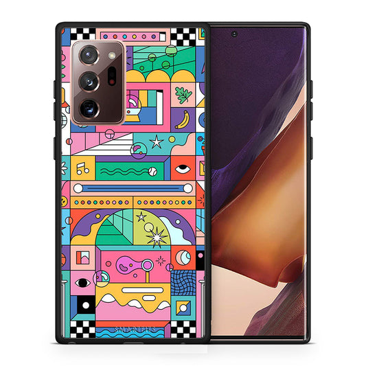 Θήκη Samsung Note 20 Ultra Bubbles Soap από τη Smartfits με σχέδιο στο πίσω μέρος και μαύρο περίβλημα | Samsung Note 20 Ultra Bubbles Soap case with colorful back and black bezels