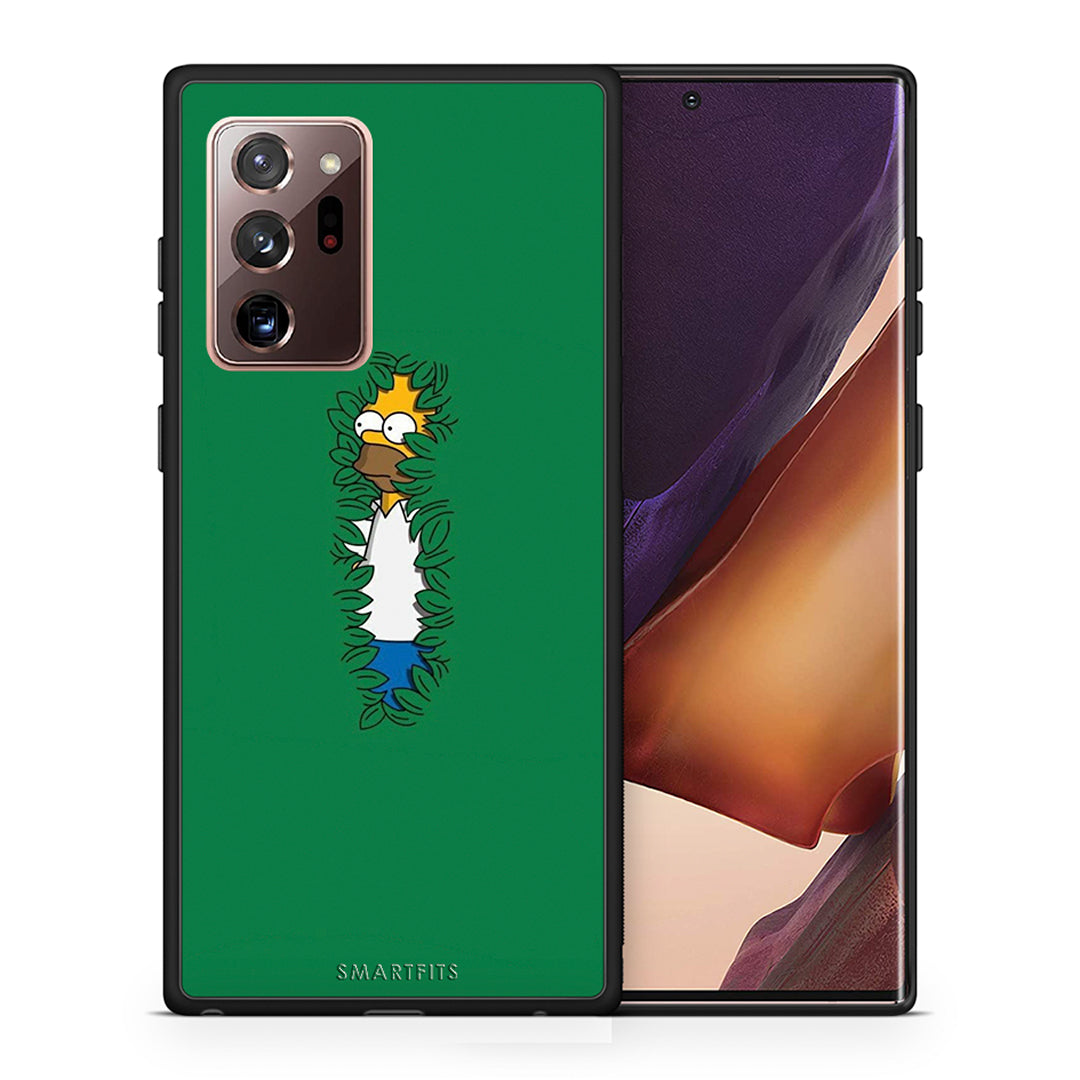 Θήκη Αγίου Βαλεντίνου Samsung Note 20 Ultra Bush Man από τη Smartfits με σχέδιο στο πίσω μέρος και μαύρο περίβλημα | Samsung Note 20 Ultra Bush Man case with colorful back and black bezels