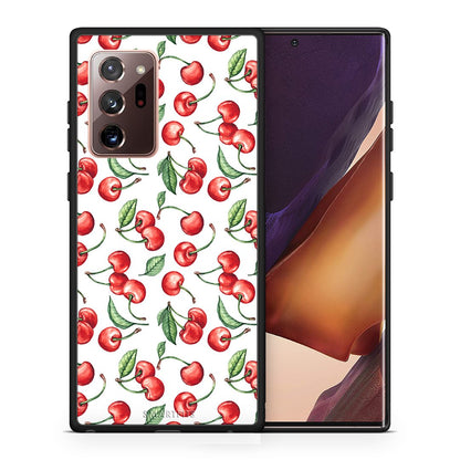 Θήκη Samsung Note 20 Ultra Cherry Summer από τη Smartfits με σχέδιο στο πίσω μέρος και μαύρο περίβλημα | Samsung Note 20 Ultra Cherry Summer case with colorful back and black bezels