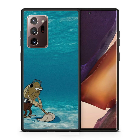 Θήκη Samsung Note 20 Ultra Clean The Ocean από τη Smartfits με σχέδιο στο πίσω μέρος και μαύρο περίβλημα | Samsung Note 20 Ultra Clean The Ocean case with colorful back and black bezels