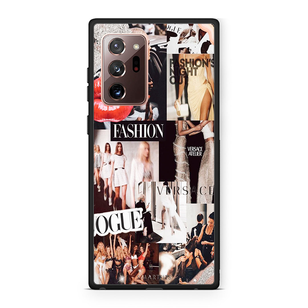 Samsung Note 20 Ultra Collage Fashion Θήκη Αγίου Βαλεντίνου από τη Smartfits με σχέδιο στο πίσω μέρος και μαύρο περίβλημα | Smartphone case with colorful back and black bezels by Smartfits
