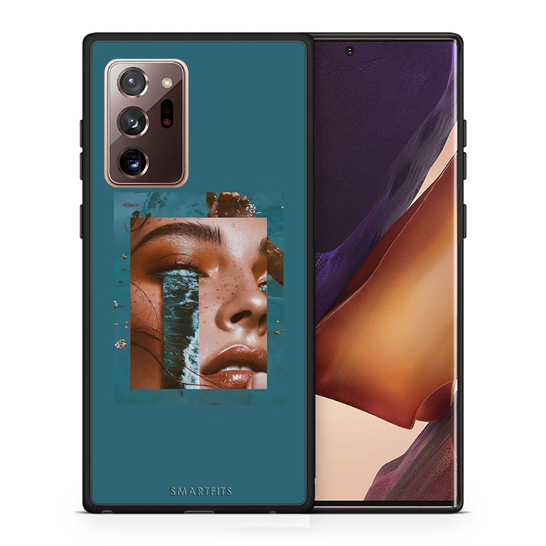 Θήκη Samsung Note 20 Ultra Cry An Ocean από τη Smartfits με σχέδιο στο πίσω μέρος και μαύρο περίβλημα | Samsung Note 20 Ultra Cry An Ocean case with colorful back and black bezels