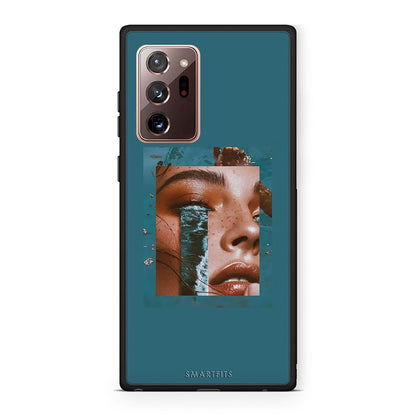 Samsung Note 20 Ultra Cry An Ocean θήκη από τη Smartfits με σχέδιο στο πίσω μέρος και μαύρο περίβλημα | Smartphone case with colorful back and black bezels by Smartfits