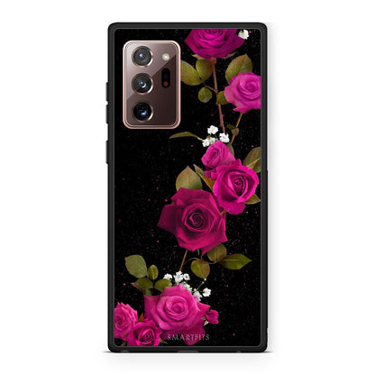 4 - Samsung Note 20 Ultra Red Roses Flower case, cover, bumper