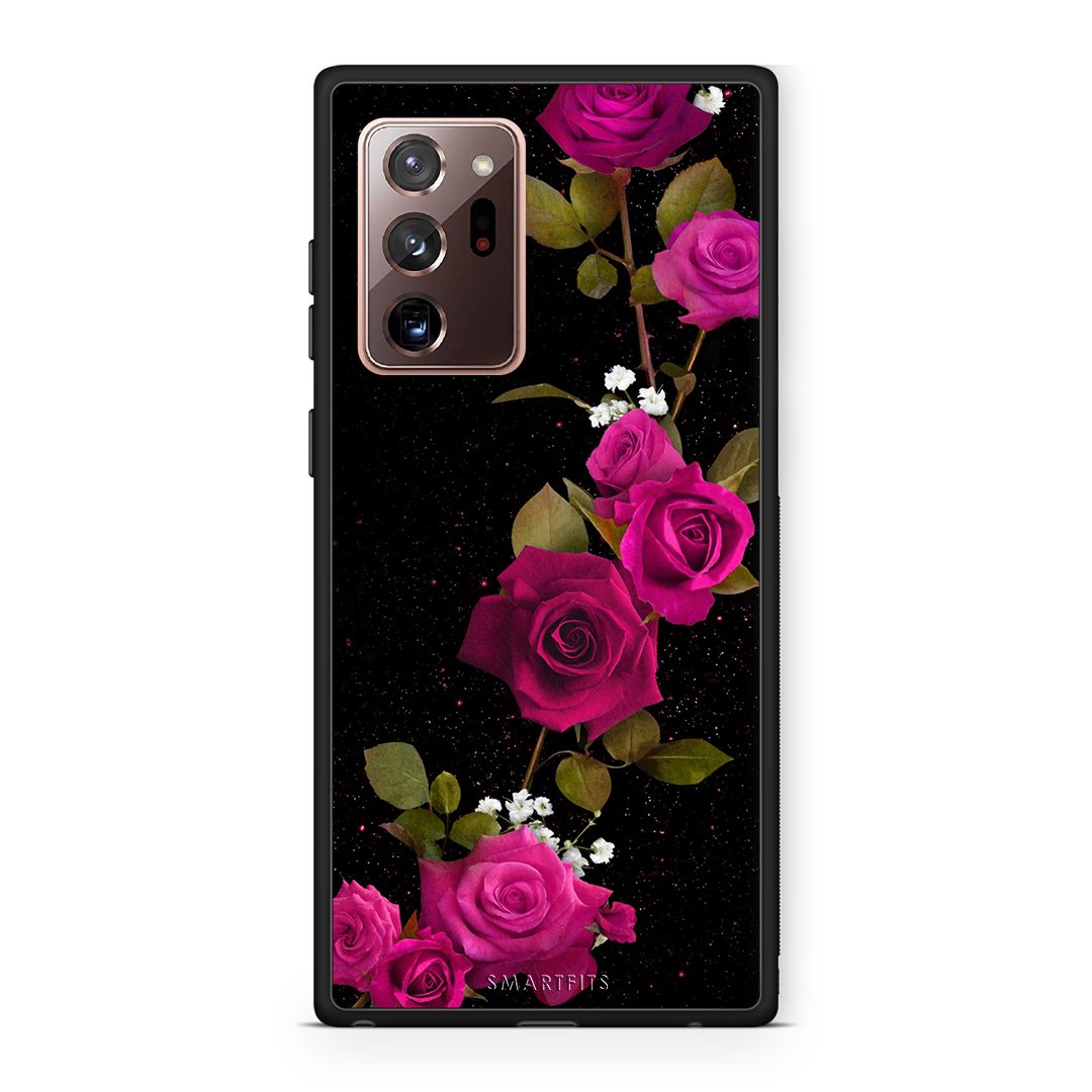4 - Samsung Note 20 Ultra Red Roses Flower case, cover, bumper
