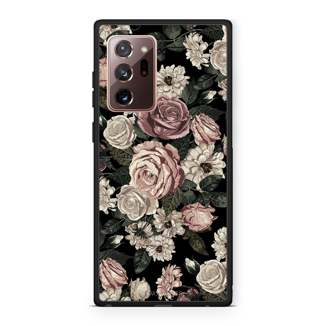 4 - Samsung Note 20 Ultra Wild Roses Flower case, cover, bumper