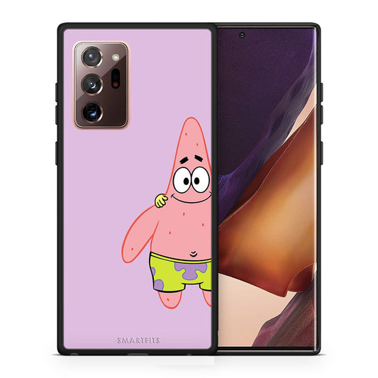 Θήκη Samsung Note 20 Ultra  Friends Patrick από τη Smartfits με σχέδιο στο πίσω μέρος και μαύρο περίβλημα | Samsung Note 20 Ultra  Friends Patrick case with colorful back and black bezels