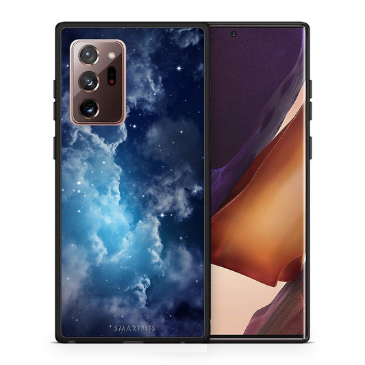 Θήκη Samsung Note 20 Ultra Blue Sky Galaxy από τη Smartfits με σχέδιο στο πίσω μέρος και μαύρο περίβλημα | Samsung Note 20 Ultra Blue Sky Galaxy case with colorful back and black bezels