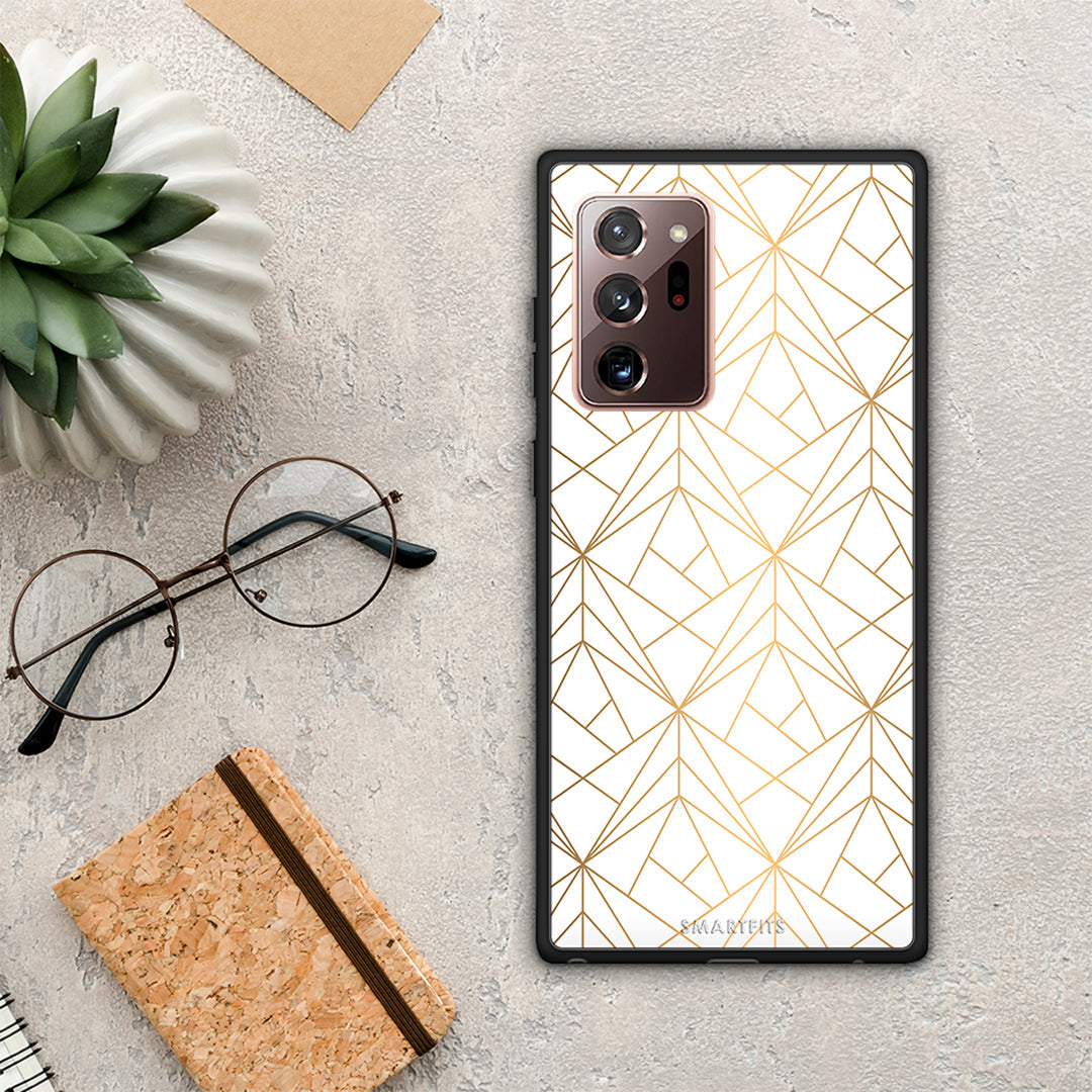 Geometric Luxury White - Samsung Galaxy Note 20 Ultra θήκη